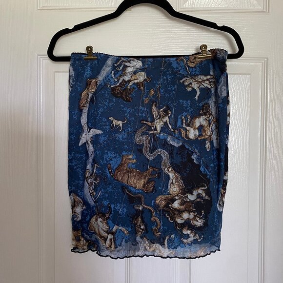 zodiac astrology constellations mini skirt - Picture 1 of 2